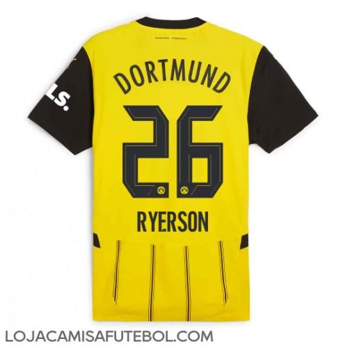 Camisa de Futebol Borussia Dortmund Julian Ryerson #26 Equipamento Principal 2024-25 Manga Curta